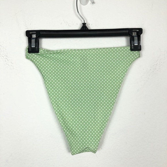 Princess Polly Lina Polka Dot Bikini Bottoms Green - Picture 6 of 9